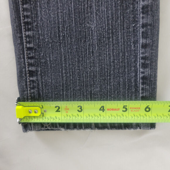 Calvin Klein Jeans Womens 4 Black Denim Mid Rise Skinny Leg Dark Wash W29 x L28 - Picture 7 of 16